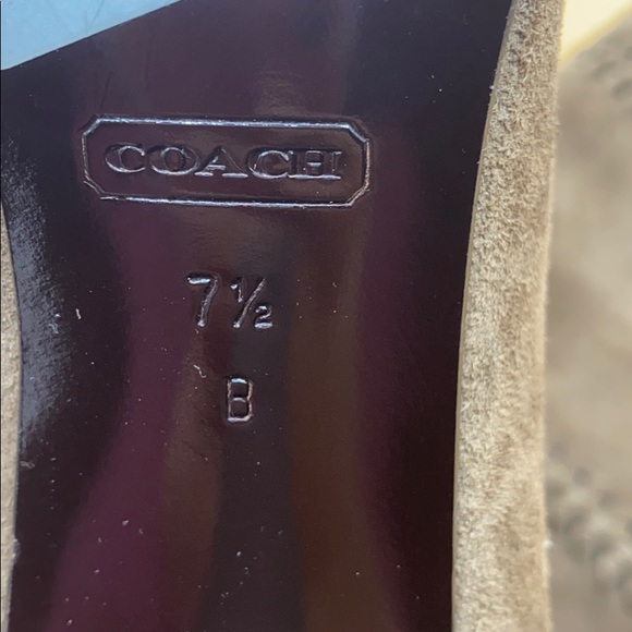 Coach boots leather brown 7.5 B - Picture 5 of 9